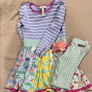 Matilda Jane dress and pants set size 6